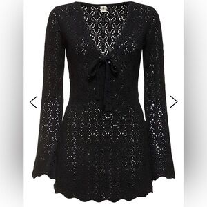 The Garment Canada Wool Crochet Mini Dress